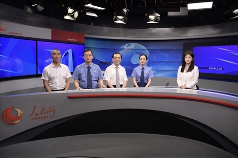 訪談現(xiàn)場。人民網(wǎng)記者 王曉嘯攝