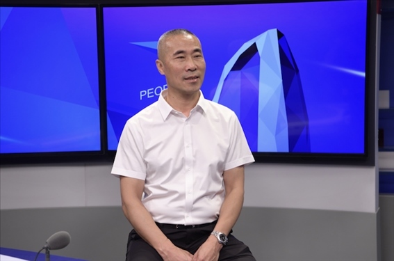 福建省晉江市工商聯(lián)黨組成員王建回。人民網(wǎng)記者 王曉嘯攝