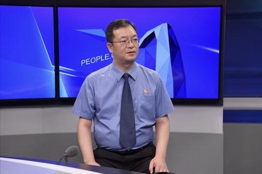 福建省泉州市人民檢察院檢察長施建清。人民網(wǎng)記者 王曉嘯攝