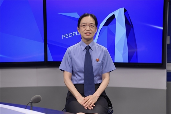 最高人民檢察院行政檢察廳二級高級檢察官張立新。人民網(wǎng)記者 王曉嘯攝