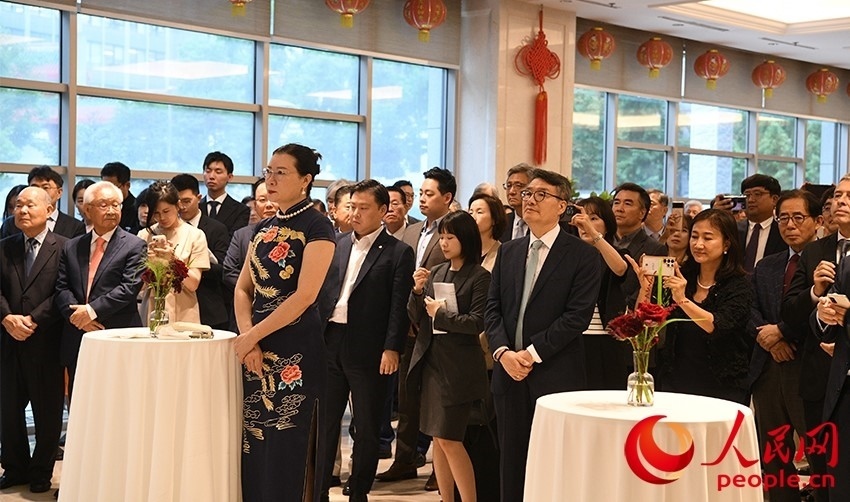 招待會(huì)現(xiàn)場(chǎng)。人民網(wǎng) 李帆攝