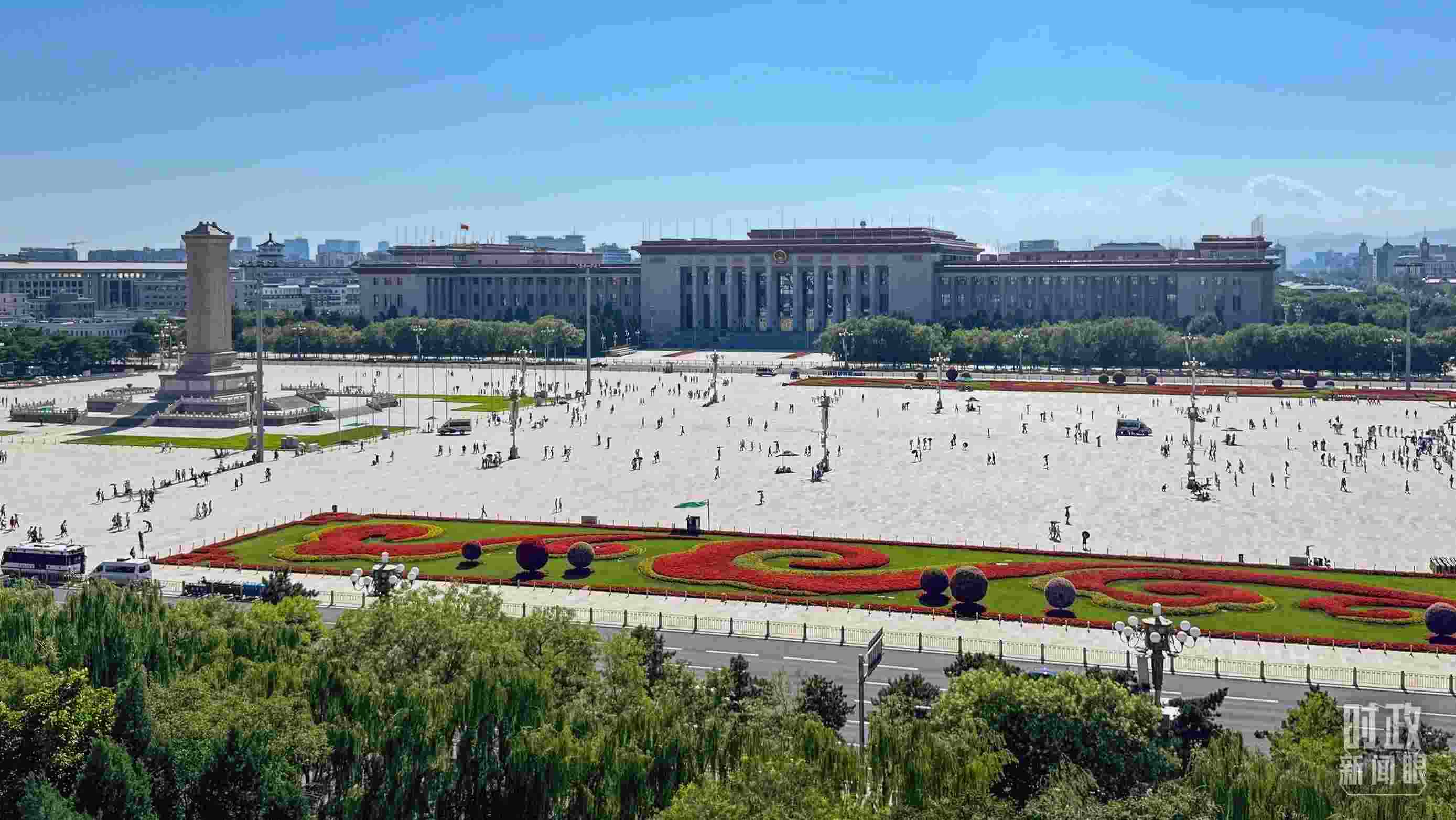 △北京天安門廣場。（總臺央視記者蔣碩拍攝）