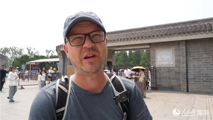 圖為德國籍游客安德烈亞斯·西伯特。人民網(wǎng)記者 吳超嵐攝