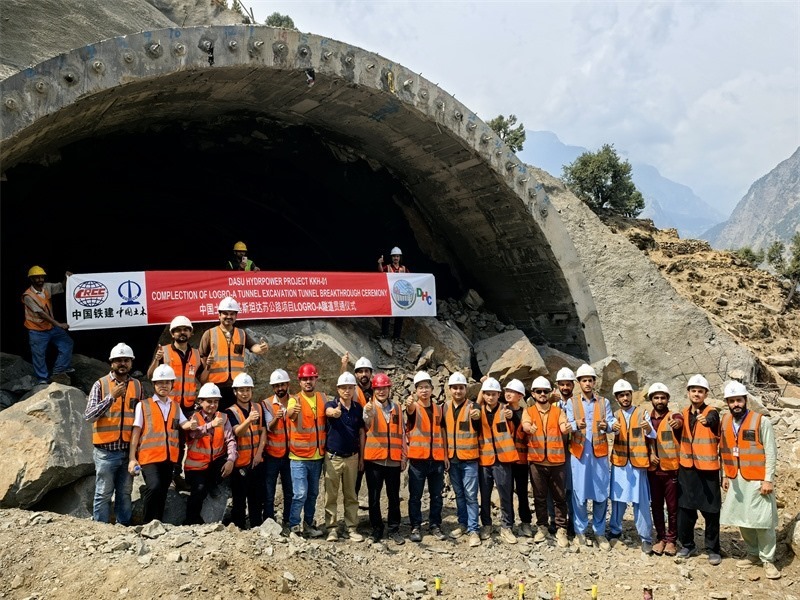 7月29日貫通儀式現(xiàn)場圖片。中國土木工程集團 供圖