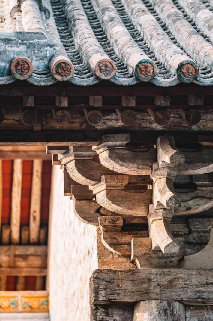 高平市古建資圣寺斗拱結(jié)構(gòu)。王劍攝