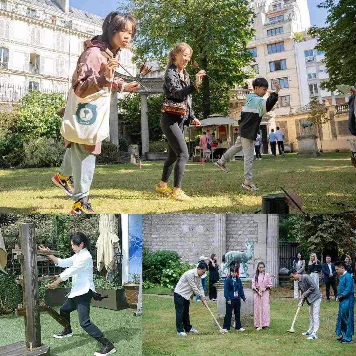 中國傳統(tǒng)體育項目互動體驗區(qū)樂趣橫生?！爸袊摇惫﹫D