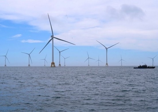 2024年6月19日拍攝的三峽集團(tuán)漳浦二期海上風(fēng)電項目。新華社記者 林善傳 攝
