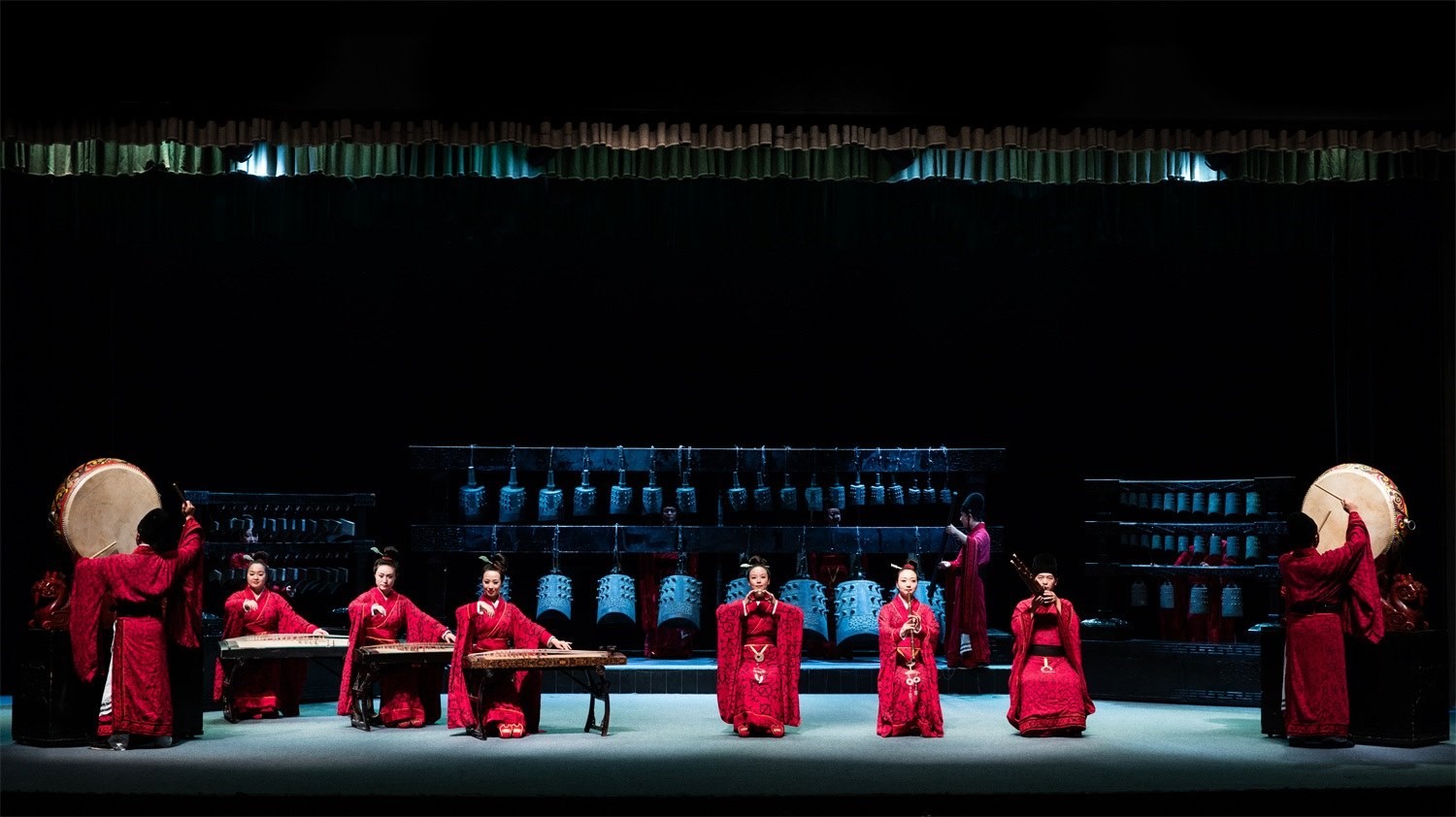 “華夏正聲——中原音樂考古復(fù)原展演”現(xiàn)場。河南博物院供圖