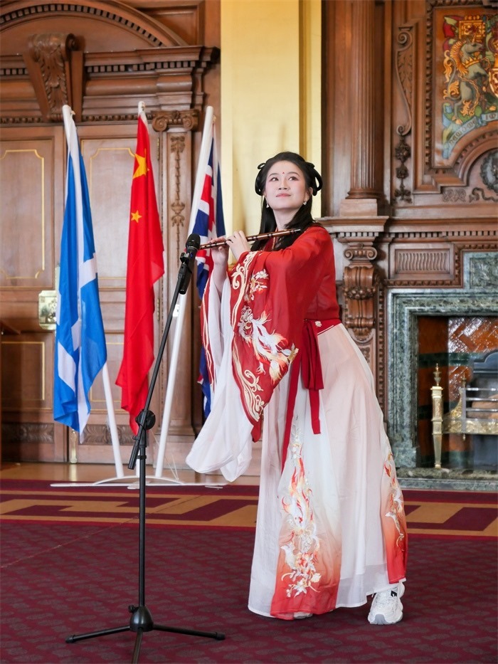 《長(zhǎng)城魂》在愛丁堡市政廳演出。主辦方供圖