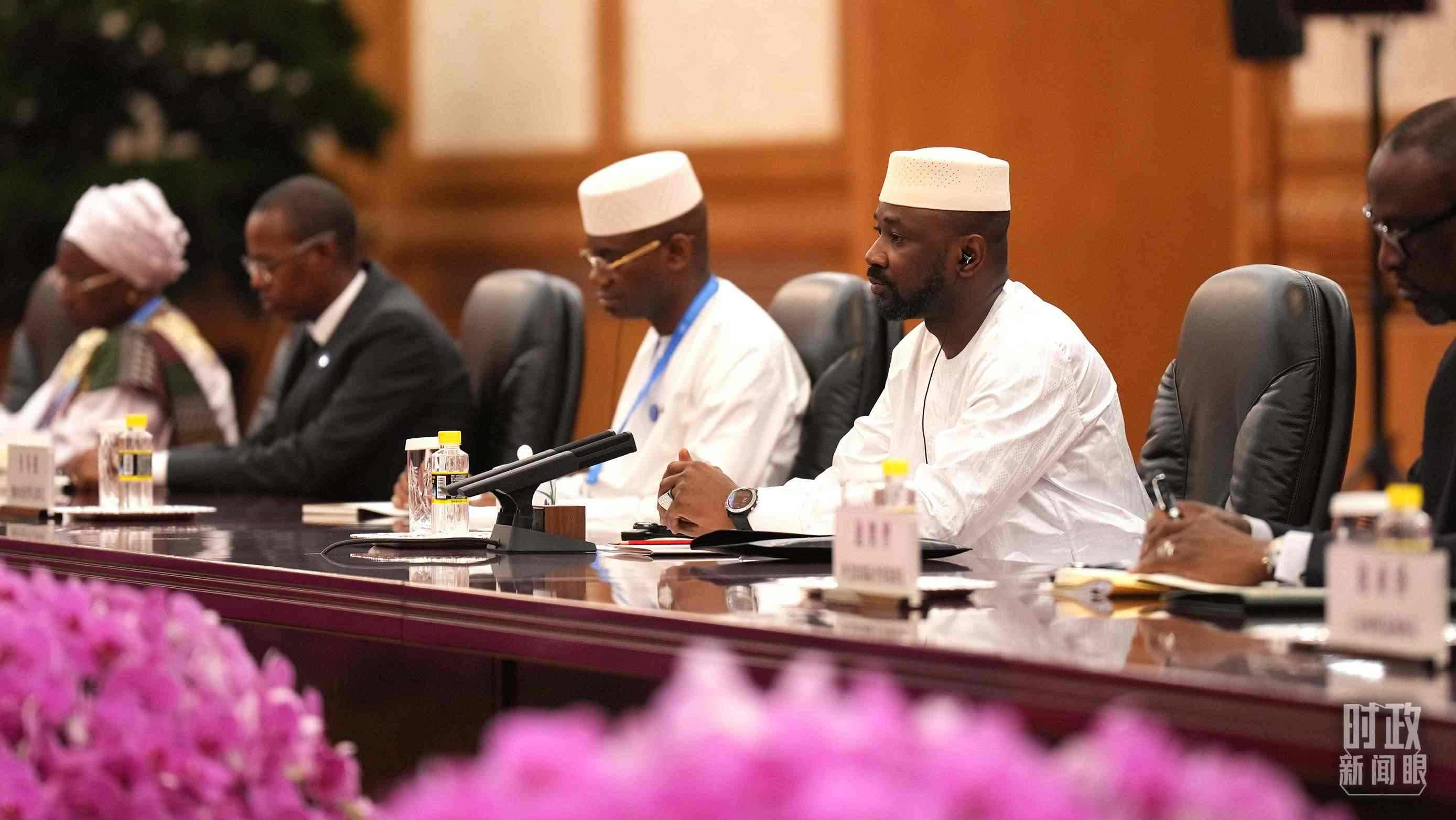 △馬里總統(tǒng)戈伊塔。（總臺(tái)記者李晉拍攝）