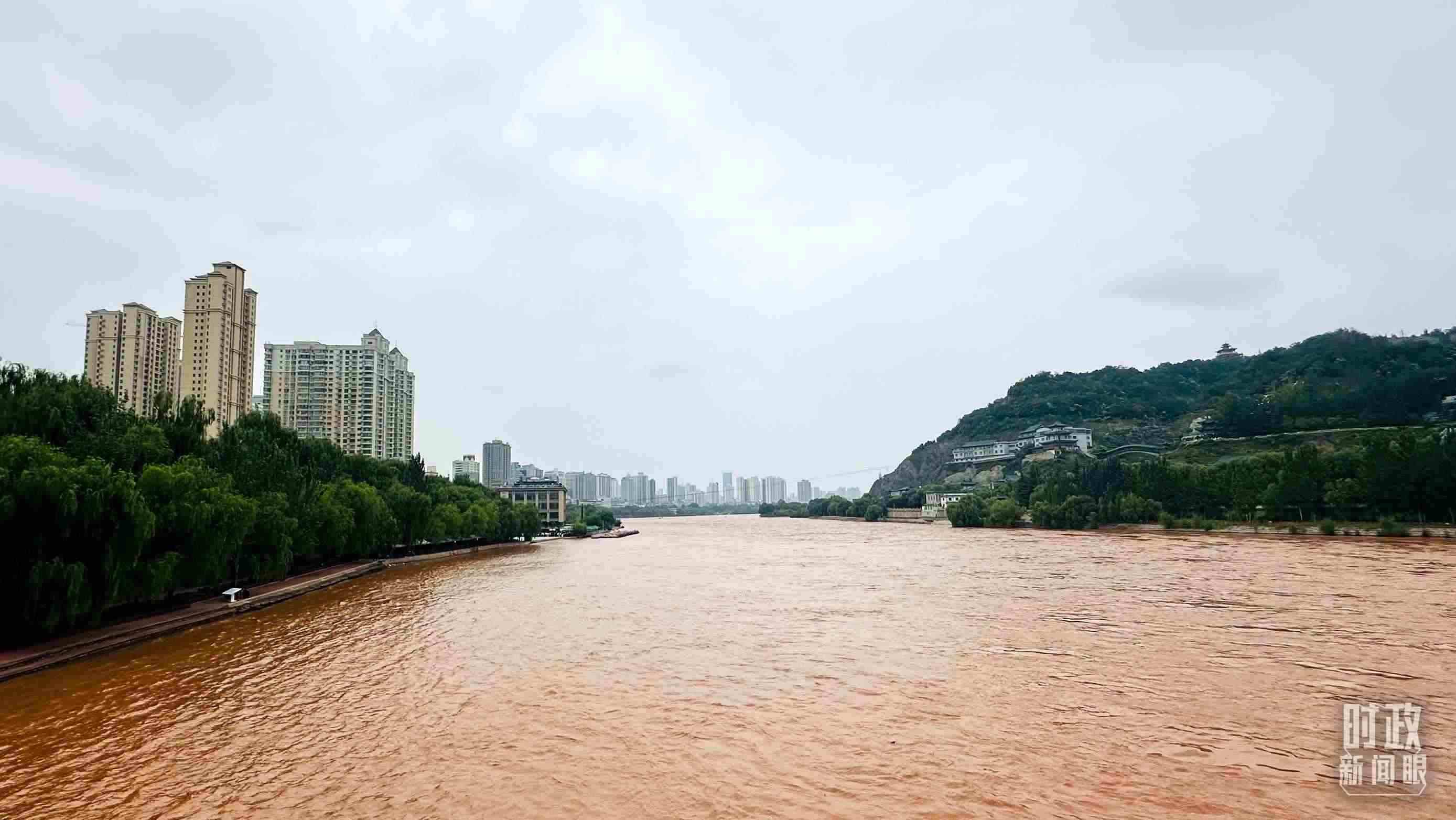 △黃河蘭州段。（總臺央視記者范一鳴拍攝）
