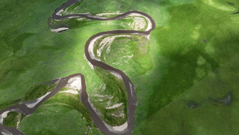 2023年7月6日在甘肅省甘南藏族自治州瑪曲縣拍攝的阿萬倉濕地景色（無人機照片）?，斍鷿竦卣嫉?62萬畝，是黃河上游重要的水源涵養(yǎng)區(qū)和生態(tài)功能區(qū)，被譽為“黃河之腎”。