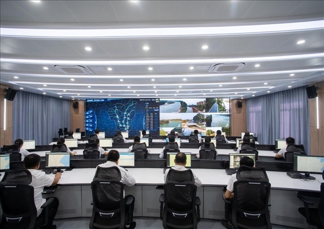 位山灌區(qū)智慧調(diào)度中心 。受訪者供圖