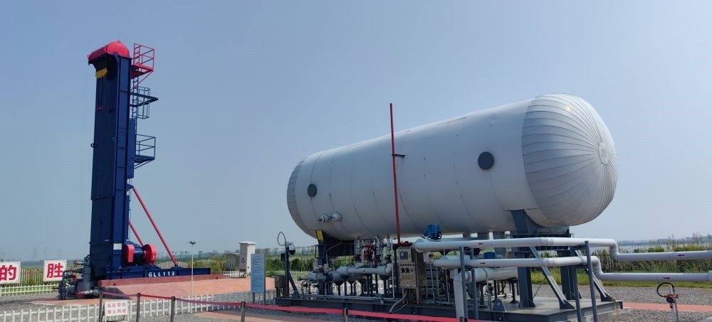 2024年8月30日，勝利油田萊113區(qū)塊CCUS項(xiàng)目現(xiàn)場。新華社記者 陳國峰 攝