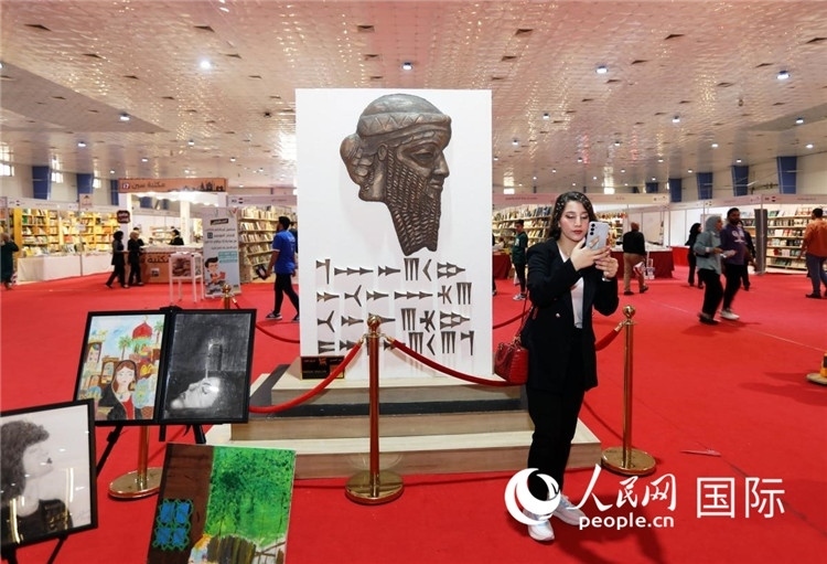 展廳一角。人民網(wǎng)中東中心分社奧馬爾·哈利勒攝