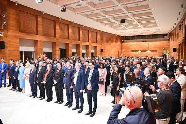 招待會現(xiàn)場。孫瑋 攝