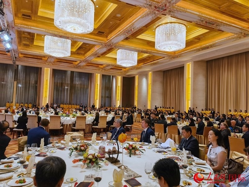 慶祝中俄建交75周年招待會在京舉行。人民網(wǎng)記者 李明琪攝