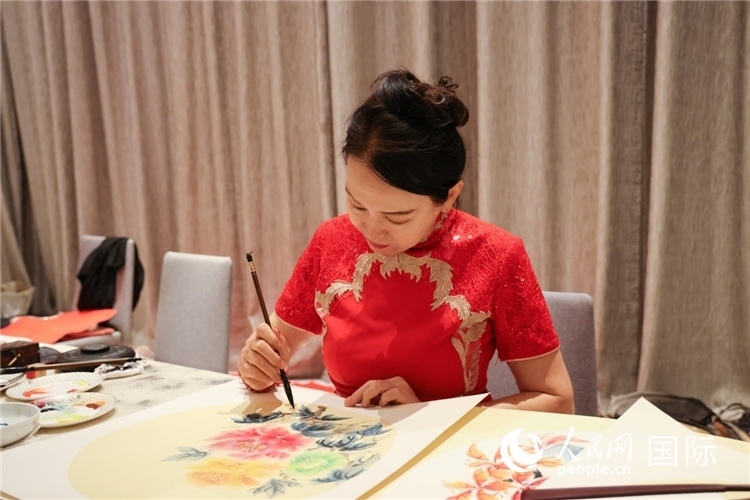 中國傳統(tǒng)文化展示。人民網(wǎng)記者任皓宇攝