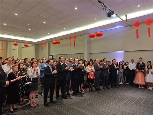 圖為招待會現(xiàn)場。 中國駐累西腓總領館供圖