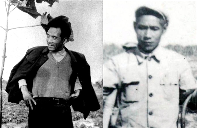 拼版照片：左圖為焦裕祿資料照片；右圖為谷文昌資料照片。