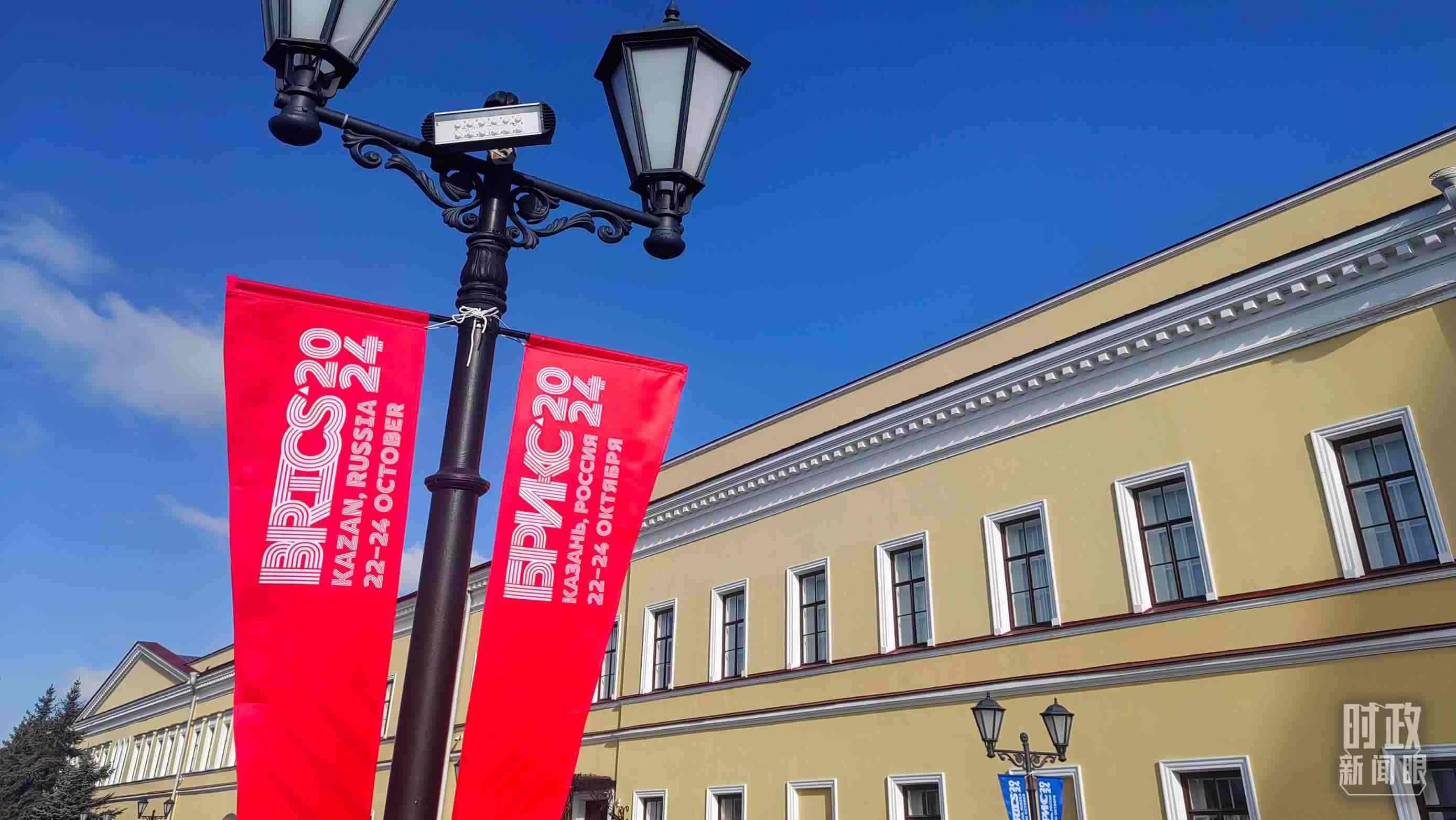 △ 喀山街頭。（總臺(tái)央視記者王萌萌拍攝）