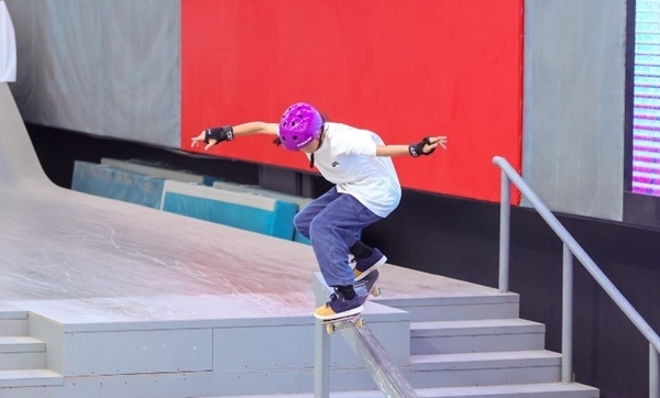 崔宸曦在比賽中。賽事組委會(huì)供圖