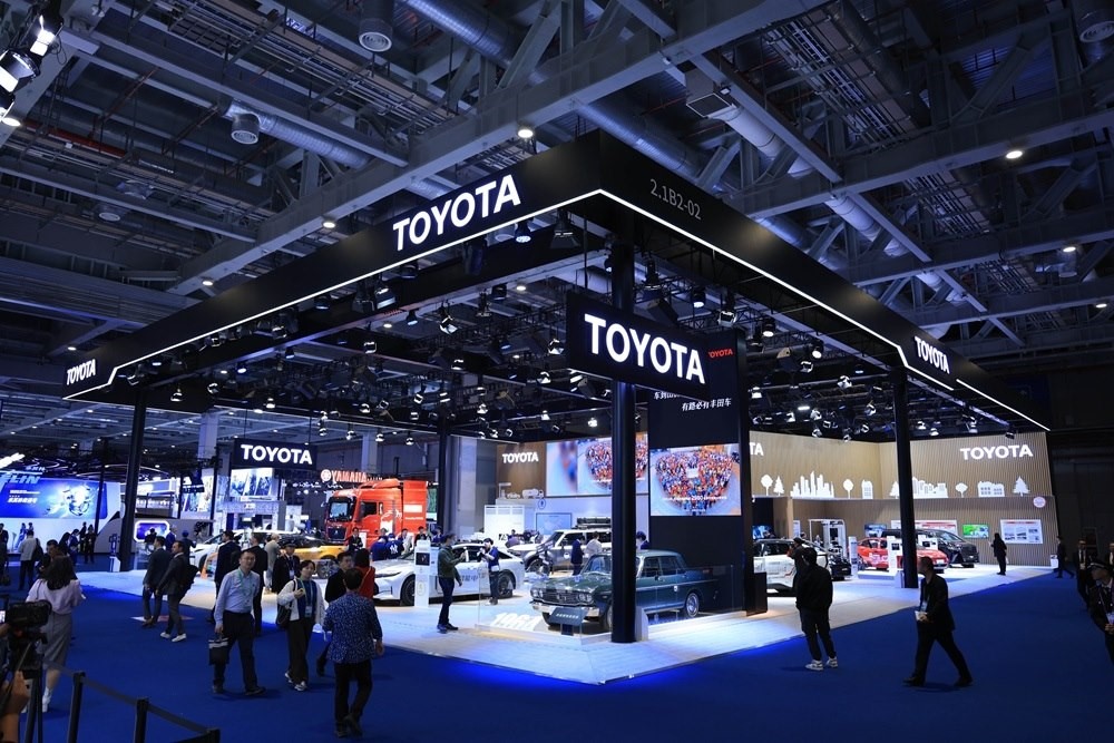 第七屆進(jìn)博會豐田展臺。人民網(wǎng)記者 車柯蒙攝