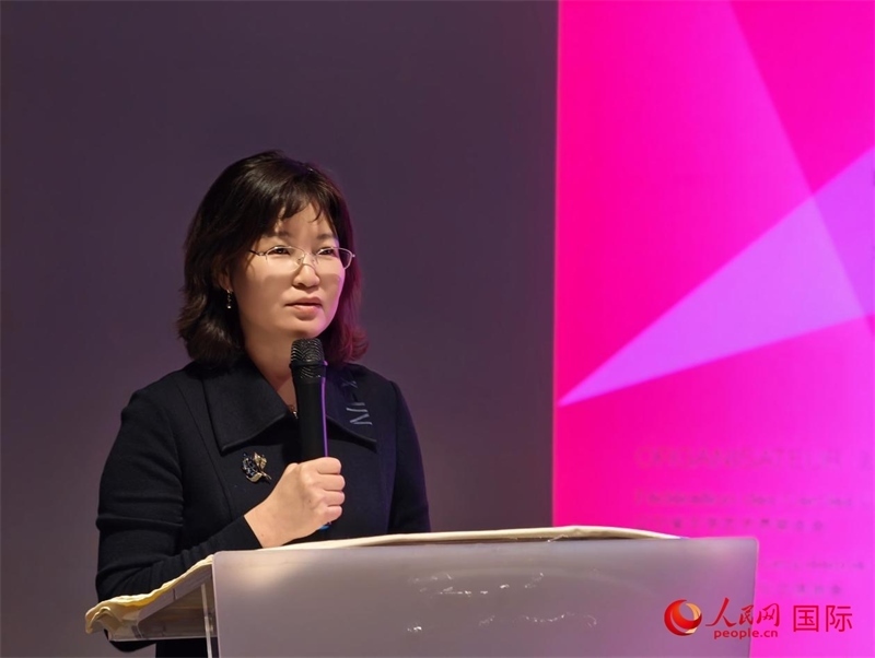 遼寧省文聯(lián)黨組書(shū)記、主席邵玉英致辭。人民網(wǎng)記者 于超凡攝