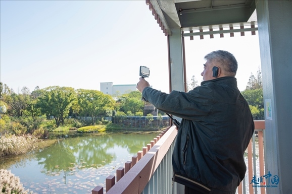 參觀白鷺園。環(huán)球網(wǎng)供圖