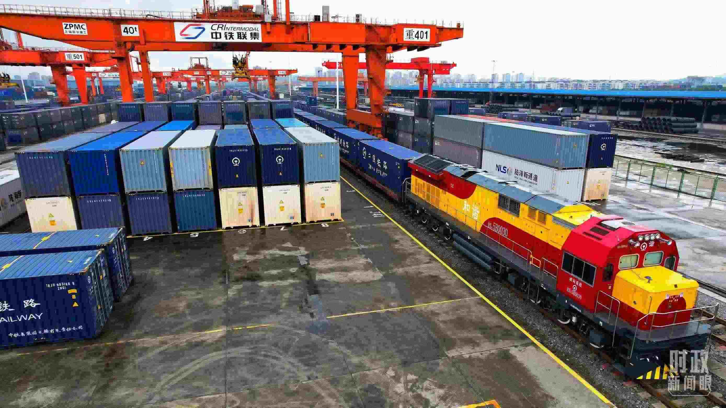 △重慶國際物流樞紐園區(qū)。（總臺記者劉雨拍攝）