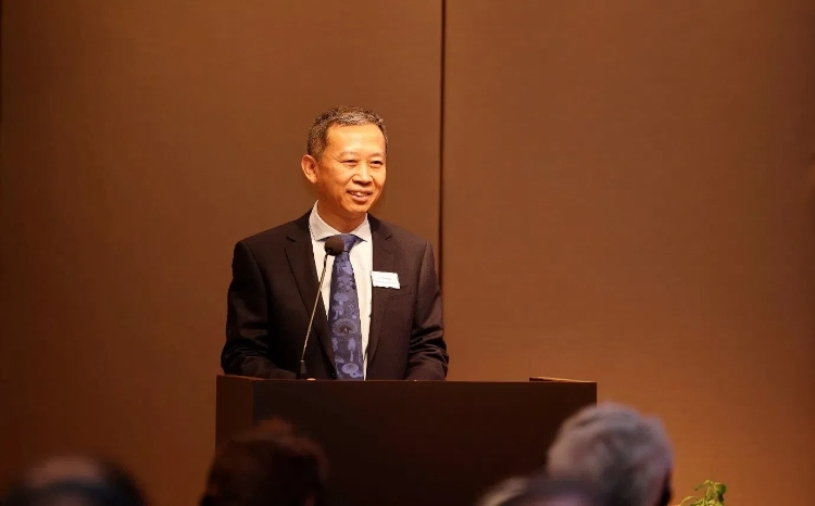 中國駐瑞典大使崔愛民應(yīng)邀出席論壇并致辭。中國駐瑞典大使館供圖