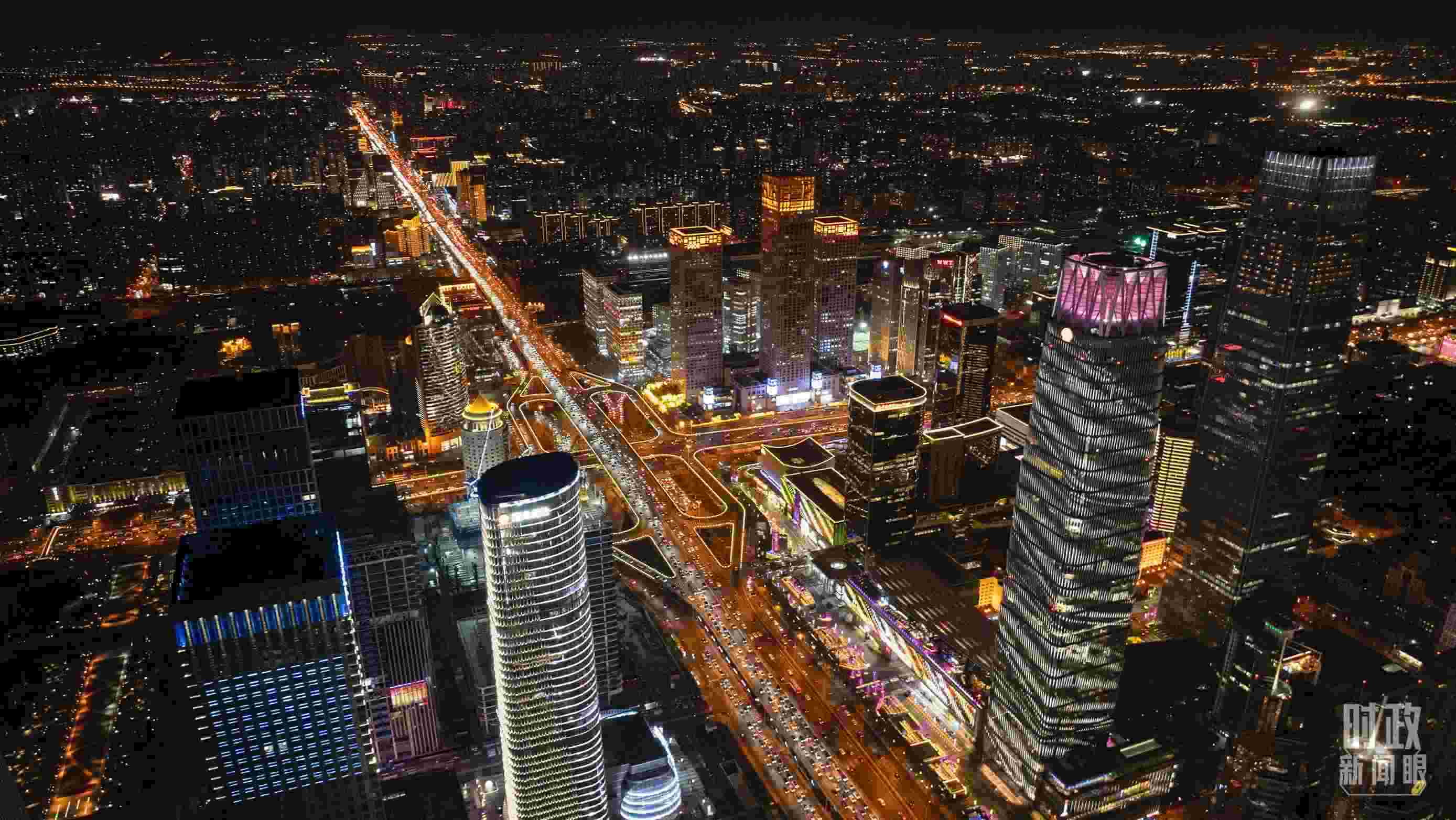 △北京CBD（中央商務(wù)區(qū)）。（總臺(tái)記者郭增浩拍攝）