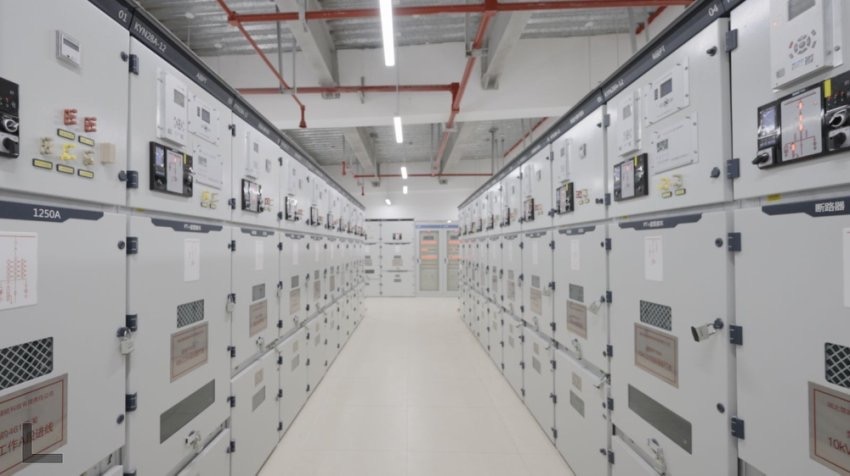 300兆瓦壓氣儲能示范工程高壓配電室。受訪者供圖