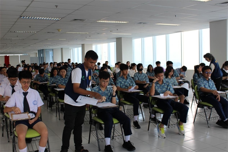 考試現(xiàn)場。印尼雅加達華文教育協(xié)調(diào)機構(gòu)供圖