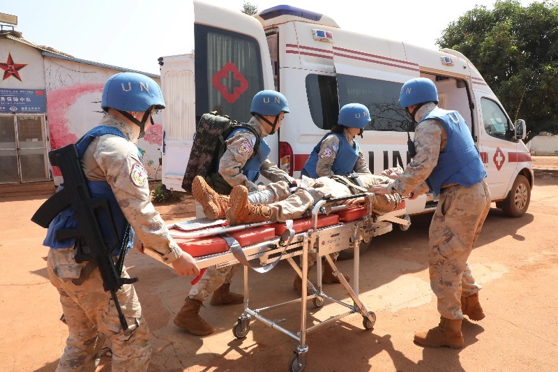 演練現(xiàn)場。張曉昆攝。