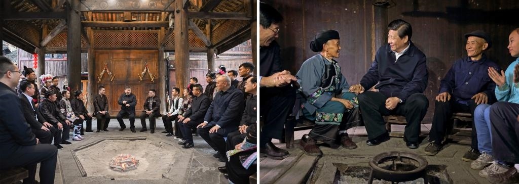 左圖由新華社記者謝環(huán)馳拍攝；右圖由新華社記者蘭紅光拍攝。