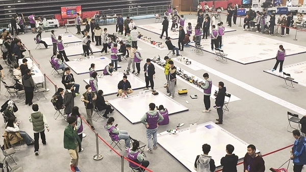 比賽現(xiàn)場。北京建筑大學(xué)供圖