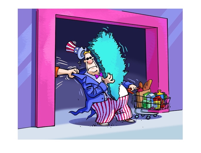 漫畫作者：馬宏亮（人民網(wǎng)版權(quán)圖片，未經(jīng)授權(quán)請(qǐng)勿轉(zhuǎn)載。）