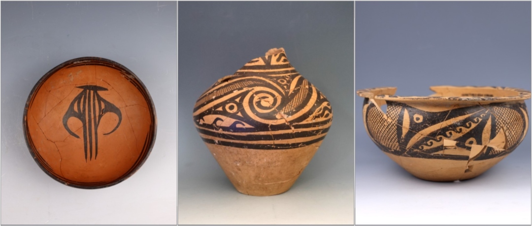 甘肅臨洮寺洼遺址出土的馬家窯類型彩陶。全國(guó)十大考古新發(fā)現(xiàn)活動(dòng)辦公室供圖