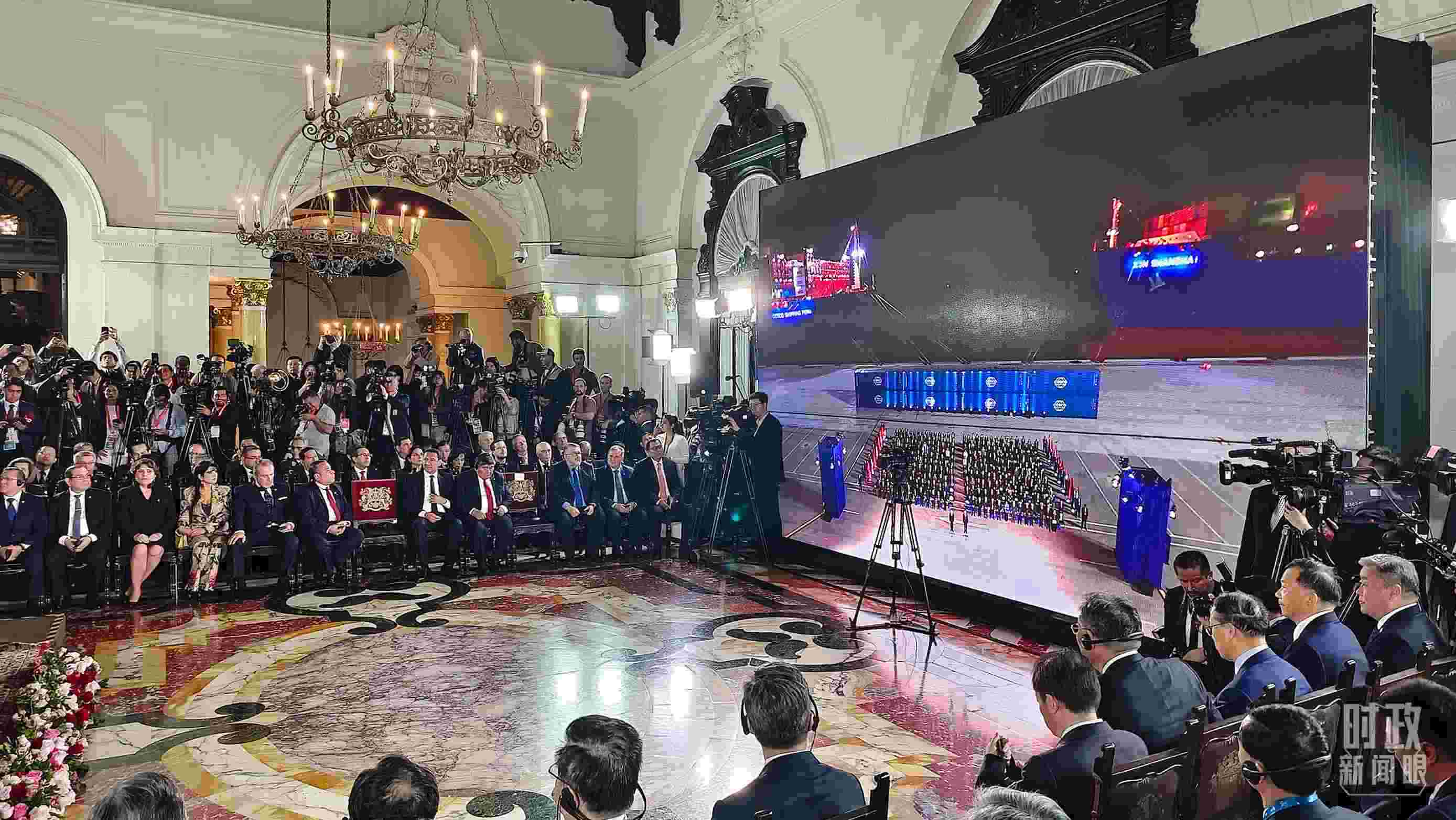 錢凱港開港儀式現(xiàn)場。（總臺央視記者韓銳拍攝）