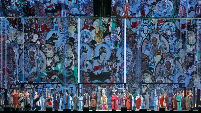 《受到召喚·敦煌》劇照。國(guó)話供圖