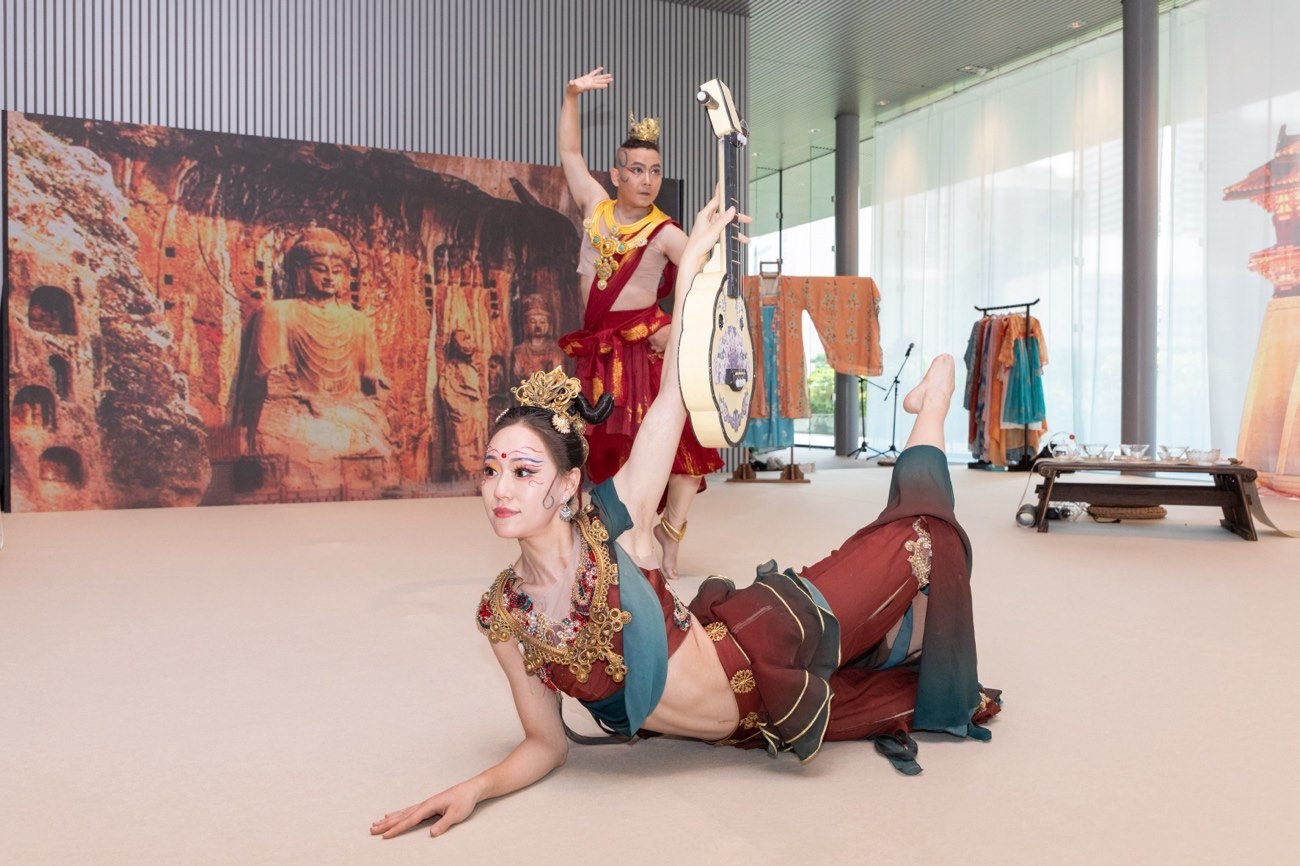 《龍門金剛》舞蹈。中國駐大阪旅游辦事處供圖