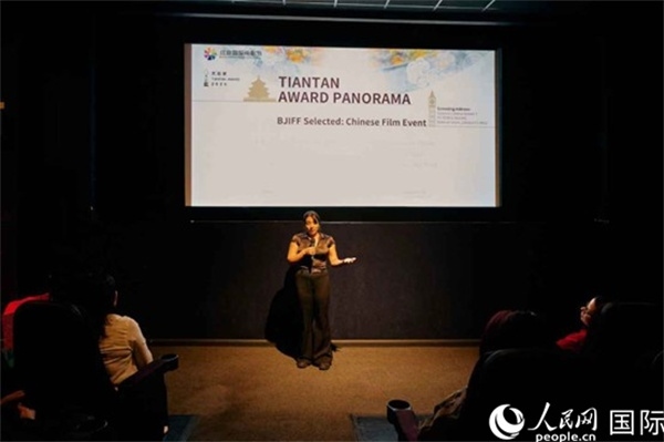 天壇映像全球巡展·倫敦站放映現(xiàn)場。楊浩鵬攝