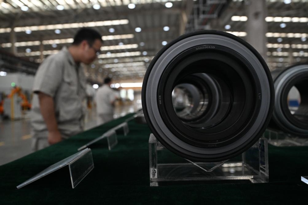 這是洛陽軸承集團(tuán)股份有限公司生產(chǎn)的軸承產(chǎn)品。新華社記者 李嘉南 攝