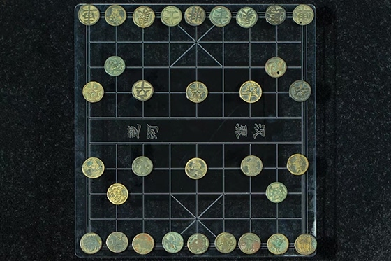 宋代中國銅象棋子。主辦方供圖
