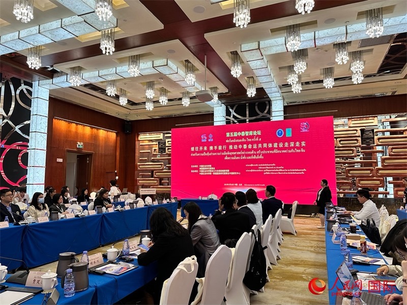 第五屆中泰智庫(kù)論壇現(xiàn)場(chǎng)。人民網(wǎng) 孫書宇攝